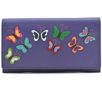 Mala Leather Juno Butterfly Matinee Purse - 3612-93 (Purple)