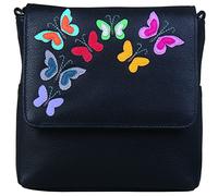 Mala Leather Juno Collection Small Leather Cross Body Bag 7302_93 Black