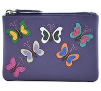 Mala Leather Juno Collection Soft Leather Coin Purse RFID Blocking 4284_93 Purple