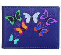 Mala Leather Juno Collection Travel/Credit Card Holder RFID Blocking 686_93 Purple