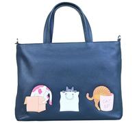 Mala Leather Kitty Chaos Collection Leather Grab/Cross Body Bag 7278_74 Grey