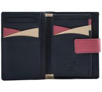 Mala Leather Kora Collection Leather Purse RFID 3701_45 Navy