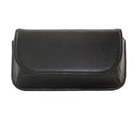 Mala leather Large Structured Leather Glasses Sunglasses Case in Black Mala leather Black Large