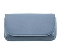 Mala Leather Large Structured Unisex Glasses / Sunglasses Case - Blue