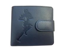 Mala Leather Leather Mens RFID Wallet with Coin Pocket - Football Rugby Gold Fishing (Rugby)