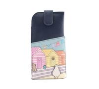 Mala Leather Leather Snaptop Wide Fitting Glasses Sunglasses Case (Orange)