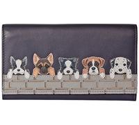 Mala Leather Luxury Dogs flapover Purse German Shephard Dalmation Boxer Dog 3416 65 Black