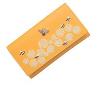 Mala Leather Matinee Purse Bumble bee RFID Protection - Moonflower (Yellow)