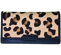 Mala Leather Matrah Collection Leather Animal Print Purse 3582_90 Cheetah