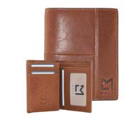 Mala leather Men's Bloomsbury Leather Collection Tall Wallet in Tan Mala leather Tan One Size