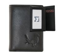 Mala leather Men's Grayson Pheasant Tall Leather Wallet in Black Mala leather Black One Size