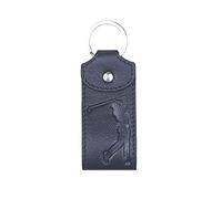 Mala Leather Mens Sports Keyring Golf fishing rugby football (Golf)