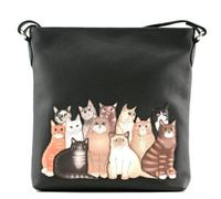 Mala Leather Meowfia Cats Crossbody Leather Bag