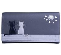 Mala Leather Midnight Cats Matinee Purse (Grey) 3536 35