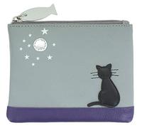 Mala Leather Midnight Collection Leather Coin Purse RFID Blocking 4207_35 Grey