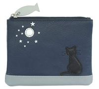 Mala Leather Midnight Collection Leather Coin Purse RFID Blocking 4207_35 Navy