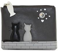Mala Leather Midnight Collection Leather Coin Purse with Keyring RFID 4231_35 Grey