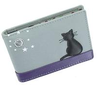Mala Leather Midnight Collection Leather Credit Card Holder 644_35 Grey