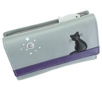 Mala Leather Midnight Collection Leather Purse RFID Blocking 3495_35 Grey