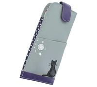Mala Leather Midnight Collection Soft Slim Leather Glasses Case 5152_35 Grey