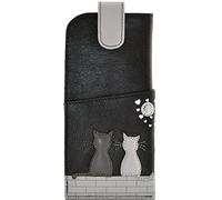 Mala Leather Midnight Collection Soft Slim Leather Glasses Case 5172_35