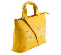Mala Leather Moonflower Bee & Flowers Multiway Leather Grab Bag - Yellow