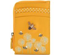Mala Leather Moonflower Card & Coin Bee Purse - 4249-56 (Yellow)