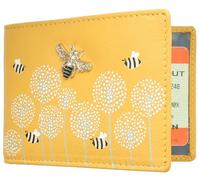 Mala Leather Moonflower Collection Travel Card/Season Ticket Holder 660TC_56 Yellow