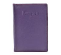 Mala Leather Odyssey Passport Cover 556-14 (Purple)