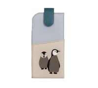 Mala leather Ollie Penguin Leather Wide Fit Glasses Case Mala leather Multicolor