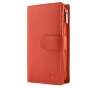 Mala Leather Origin Collection Leather Purse with RFID Protection 3696_5 Orange