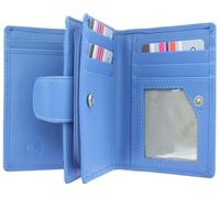 Mala Leather Origin Collection Leather Purse with RFID Protection and External ID Window 3118_5 (Blueberry)