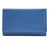 Mala Leather Origin Large Tri-fold Purse - 5 3698 (Blueberry)