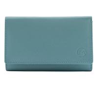 Mala Leather Origin Large Tri-fold Purse - 5 3698 (Turqoise)