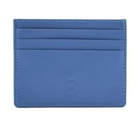 Mala Leather Origin Leather Card Holder with Zip Pocket - Slim RFID Blocking with 3 Card Slots & Central Pocket - Genuine Minimalist Purse for Cards & Coins - 10.5 × 8.5 cm (Blueberry)