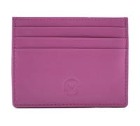 Mala Leather Origin Leather Card Holder with Zip Pocket - Slim RFID Blocking with 3 Card Slots & Central Pocket - Genuine Minimalist Purse for Cards & Coins - 10.5 × 8.5 cm (Pink)