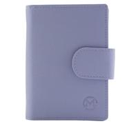 Mala Leather Origin Medium Tab Purse with ID Window - Genuine Leather RFID Wallet with Zipped Coin Pocket, Multiple Card Slots & Notes - Gift Boxed - 8.5 × 12 × 3.5 cm (Lilac)