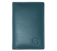 Mala Leather Origin Plain Leather Basic ID & Card Holder- 5 610 (Teal)