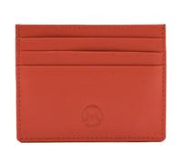 Mala leather Origin Plain Leather Card Holder with Zip Pocket in Orange Mala leather Orange