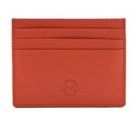 Mala Leather Origin Plain Leather Card Holder with Zip Pocket - Orange