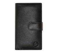 Mala Leather Origin Plain Leather Large Tab Purse - 5 3696 (Black)