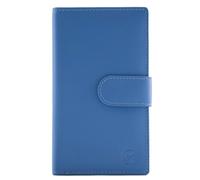 Mala Leather Origin Plain Leather Large Tab Purse - 5 3696 (Blueberry)