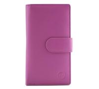 Mala Leather Origin Plain Leather Large Tab Purse - 5 3696 (Pink)