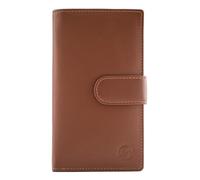 Mala Leather Origin Plain Leather Large Tab Purse - 5 3696 (Tan)