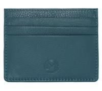 Mala Leather Origin Plain Leather Slim Card Holder with Zip Pocket - 5 636 (Teal)