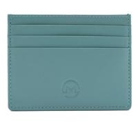 Mala Leather Origin Plain Leather Slim Card Holder with Zip Pocket - 5 636 (Turquoise)