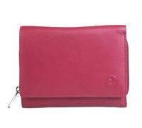 Mala Leather Origin Soft leather Tri Fold Purse - one size - Ruby - Leather