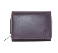 Mala Leather Origin Soft leather Tri Fold Purse - Purple
