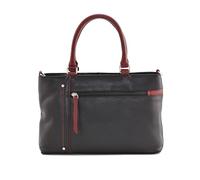 Mala Leather Orta Double Grip Grab Bag - 7324 6 (Black)