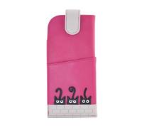 Mala Leather Peek A Boo Glasses Case - 5194 01 (Pink)